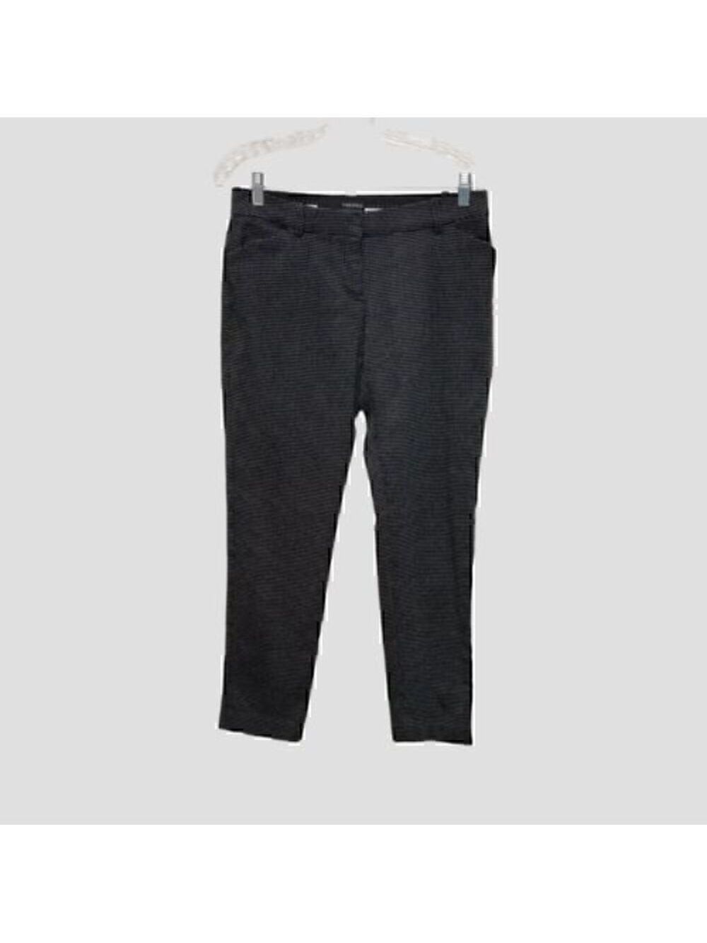 Women's Versona Black Tapered Seamed Ankle Pants Size 6